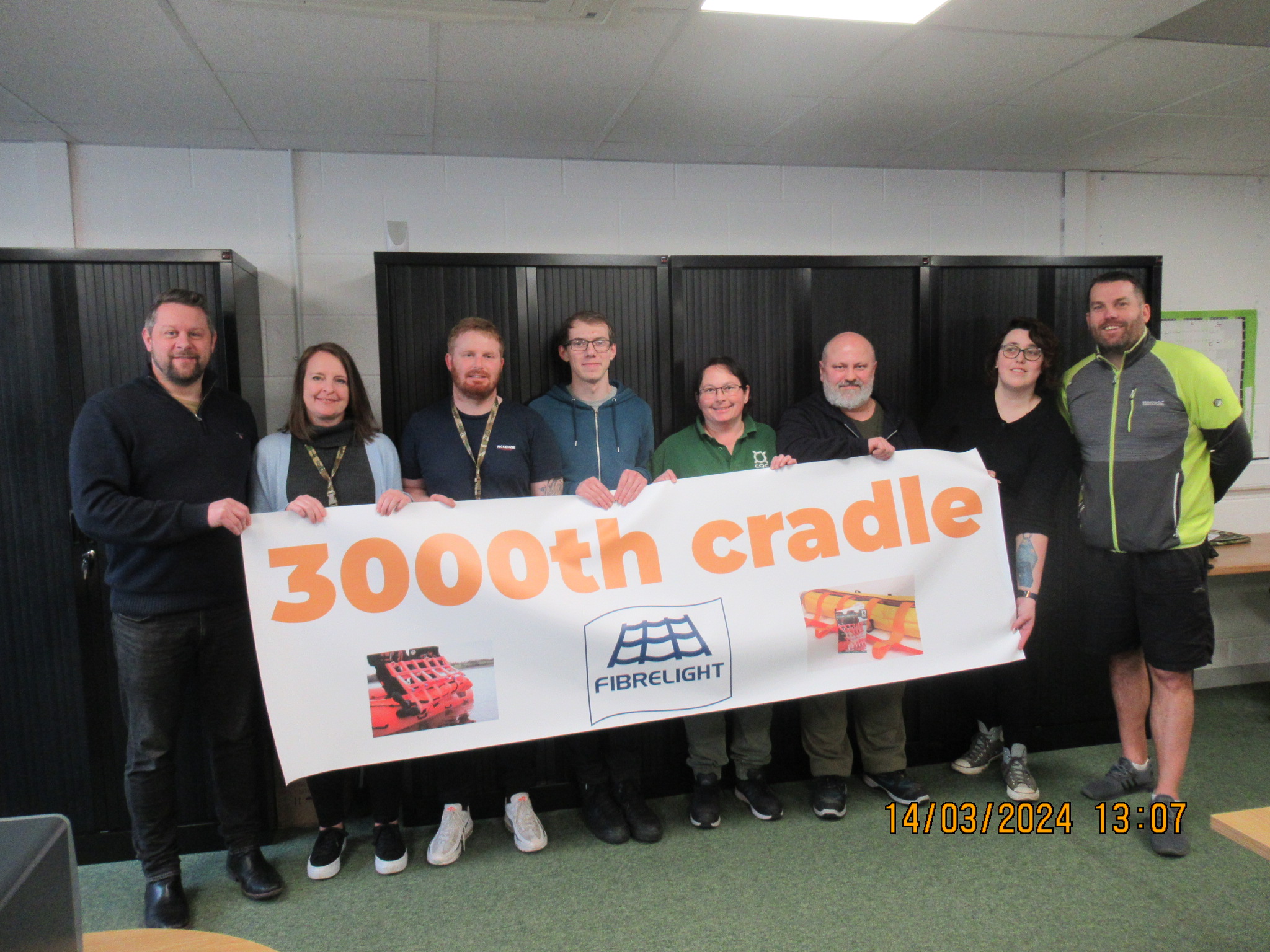 Fibrelight celebrates 3000th cradle