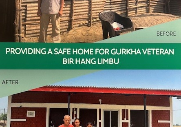 CQC funds a house in Nepal for a Gurkha veteran